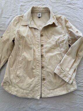 Cabi Scout Jacket #4493 Ivory Corduroy Shirt Jacket [S]